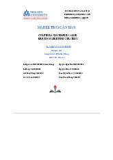 Chương 6: Thị trường tổ chức và hành vi mua hàng của tổ chức- Đề cương môn Marketing căn bản –Trường Đại học Hoa Sen