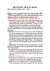 Đề cương Môn Lịch sử Đảng Cộng sản Việt Nam | Đại học Tài chính - Ngân hàng Hà Nội