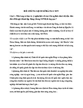 Đề cương Môn Lịch sử Đảng cộng sản Việt Nam | Đại học Khoa học và Công nghệ Hà Nội