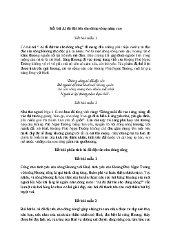 Kết bài tác phẩm Ai đã đặt tên cho dòng sông (45 mẫu) | Văn mẫu 11 Chân trời sáng tạo