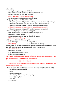Trắc nghiệm ôn tập chương 6 môn Nhập môn kinh tế học (có đáp án)