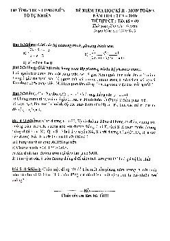 Đề thi học kì 2 Toán 9 năm 2018 – 2019 trường THCS Long Biên – Hà Nội