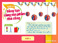 Giáo án điện tử Mĩ thuật 2 Bài 4 Cánh diều: Sáng tạo cùng sản phẩm thủ công