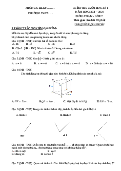 Đề thi học kì 1 môn Toán 7 năm 2023 - 2024 sách Chân trời sáng tạo - Đề 11