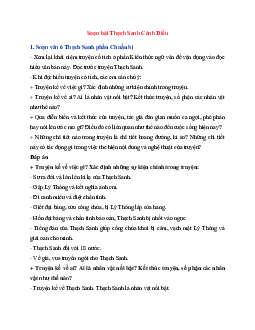 Soạn bài Thạch Sanh Cánh Diều | Ngữ Văn 6 Cánh Diều