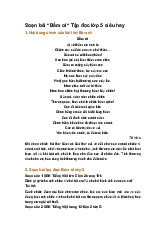 Soạn bài "Bầm ơi" Tập đọc lớp 5 siêu hay