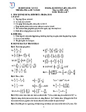 Đề cương Ôn tập giữa học kỳ 1 Toán 7 năm 2025 – 2026 trường THCS Chu Văn An – Hà Nội