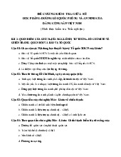 Ngân hàng câu hỏi trắc nghiệm về đường lối quốc phòng và an ninh của Đảng cộng sản Việt Nam | Trường Đại học Y Dược , Đại học Quốc gia Hà Nội