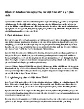 Mẫu kịch bản tổ chức ngày Phụ nữ Việt Nam 20/10 ý nghĩa nhất