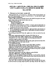 Tóm tắt nội dung Chương 1,2,3 Kinh tế Chính trị | Kinh tế chính trị Mác - Lênin | Đại học Tôn Đức Thắng