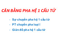 Chuyển pha trong hệ 1 cấu tử | Bài giảng môn Hóa lý | Đại học Bách khoa hà nội