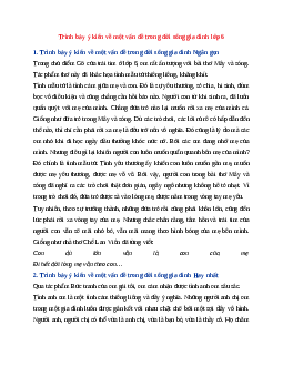 Trình bày ý kiến về một vấn đề trong đời sống gia đình - Ngữ Văn 6 Kết Nối Tri Thức