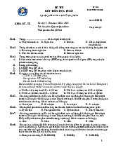 Đề thi môn Quản trị học - Trường Đại học Văn Hiến.