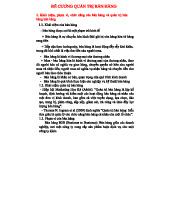 ĐỀ CƯƠNG QUẢN TRỊ BÁN HÀNG: Chiến Lược và Phân Tích Cần Thiết