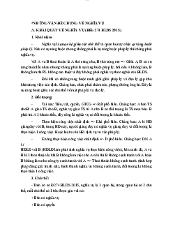 Tổng hợp lý thuyết ôn tập môn Luật Dân sự đầy đủ và chi tiết