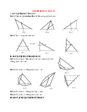 CHỦ ĐỀ ĐỊNH LÍ THALES