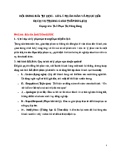 Bài giảng về giao tiếp trong du lịch và ngôn ngữ