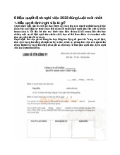 6 Mẫu quyết định nghỉ việc 2025 đúng Luật mới nhất