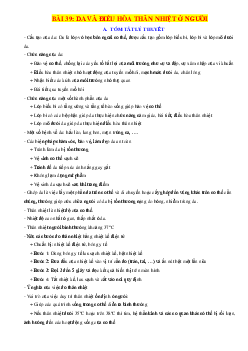 Chuyên đề KHTN 8 Kết nối tri thức bài 39 Da và điều hòa thân nhiệt ở người