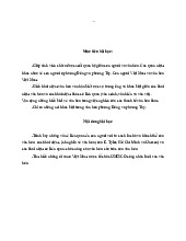 Mục tiêu và nội dung chủ đề 1- Trường Đại học Ngoại ngữ- Đại học Quốc gia Hà Nội