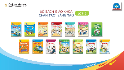 Giáo án điện tử Công nghệ 5 Chân trời sáng tạo: Giới thiệu sách giáo khoa môn công nghệ  5