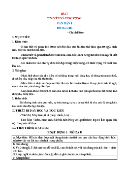 Giáo án Ngữ văn 8 Bài 7: Tình yêu và ước vọng | Văn bản Đồng chí | Kết nối tri thức