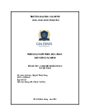 Tiểu luận Vấn Đề Biến Đổi Khí Hậu Tại Việt Nam | Môn Kĩ năng mềm - Đại học Gia Định