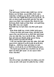 Tài liệu ôn tập Triết học Mác Lênin | Trường Đại học Lao động - Xã hội