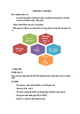 Chương 1 mở đầu phần 2 môn Quản trị sản xuất và tác nghiệp | Học viện Nông nghiệp Việt Nam