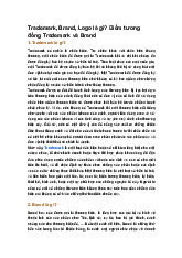 Trademark, Brand, Logo là gì? Điểm tương đồng Trademark và Brand