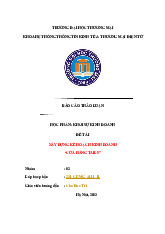 Kế hoạch Kinh doanh "Cửa hàng Tails" | Bài thảo luận khởi sự kinh doanh