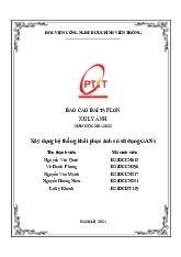 Báo cáo Bài tập lớn: Khôi phục ảnh bằng GANs môn Xử lý ảnh | Học viện Công Nghệ Bưu Chính Viễn Thông
