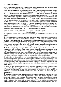Tuyển tập bài luyện tập phần Reading ôn thi HSG Quốc gia THPT phần 1