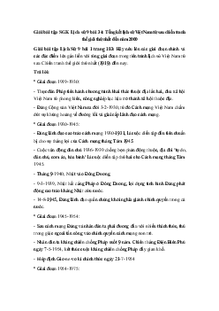 Giải bài tập SGK Lịch sử 9 bài 34