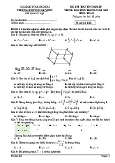 Đề thi thử tốt nghiệp THPT 2025 môn Toán trường THPT Mộ Đức 2, Quảng Ngãi