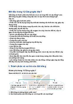 Giải Công nghệ 7 Bài 2: Làm đất trồng cây| Kết nối tri thức