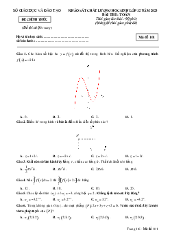 Đề thi thử THPT Quốc gia năm 2023 môn Toán Sở GD&ĐT Đắk Nông
