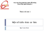 Tài liệu Một số kiến thức cơ bản Toán rời rạc 1 | Học viện Công Nghệ Bưu Chính Viễn Thông