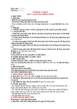 Giáo án Công nghệ 6 sách Chân trời sáng tạo Bài 3