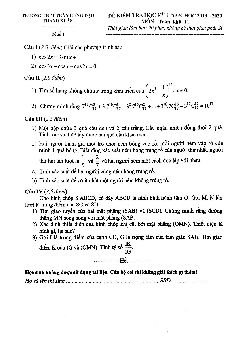 Đề kiểm tra HKI Toán 11 năm 2019 – 2020 trường Trần Hưng Đạo – Hà Nội