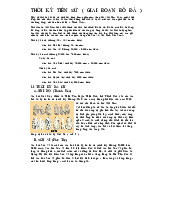 THỜI KỲ TIỀN SỬ VIỆT NAM: GIAI ĐOẠN ĐỒ ĐÁ | Đại học Mỹ thuật Thành phố Hồ Chí Minh
