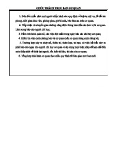 Sổ Trực Ban Nội Vụ - Chức Trách và Nhiệm Vụ Cơ Quan