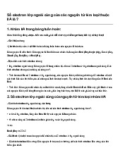 Số electron lớp ngoài cùng của các nguyên tử kim loại thuộc IIA là ? | Hoá học 9