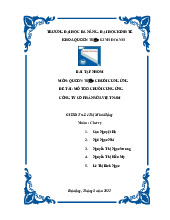 Bài tập nhóm: Mô tả chuỗi cung ứng công ty cổ phần sữa Việt Nam
