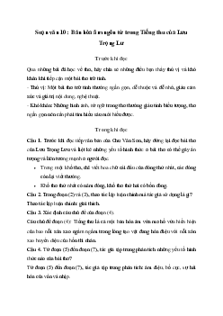 Soạn bài Bản hòa âm ngôn từ trong Tiếng thu của Lưu Trọng Lư - Kết nối tri thức Ngữ văn lớp 10