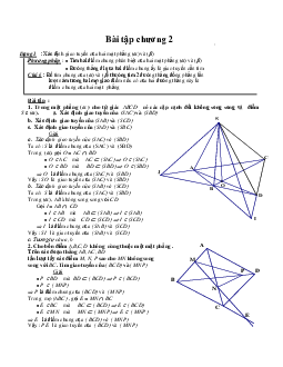 Phương pháp xác định giao điểm – giao tuyến – thiết diện trong không gian