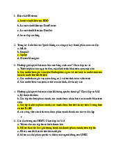 Đề trắc nghiệm BigData và đáp án| Môn Lưu trữ và xử lý dữ liệu lớn| Trường Đại học Bách Khoa Hà Nội