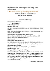 Mẫu đơn xin đi nước ngoài của Đảng viên chuẩn nhất