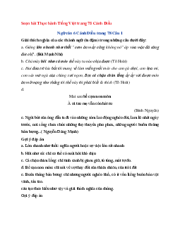 Soạn bài Thực hành Tiếng Việt trang 78 | Ngữ Văn 6 Cánh Diều tập 1