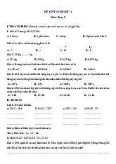 Đề ôn hè Toán 5 lên 6 - Đề 7